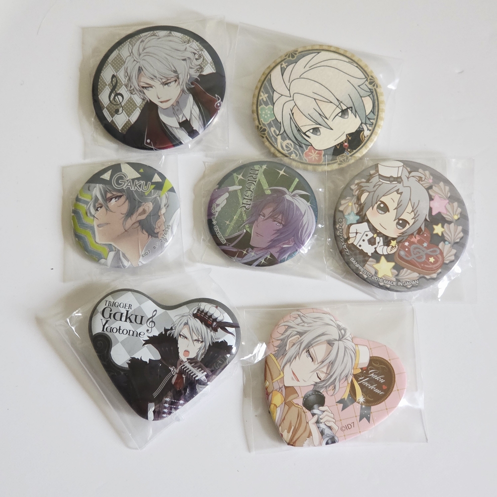 idolish7 - Yaotome Gaku Button Pin Badge Set - Ita Bag - Otome Game Anime